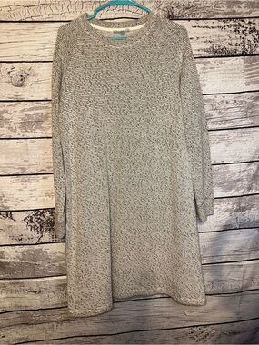 Lou & Grey for LOFT Marled Knit Sweater Dress Large